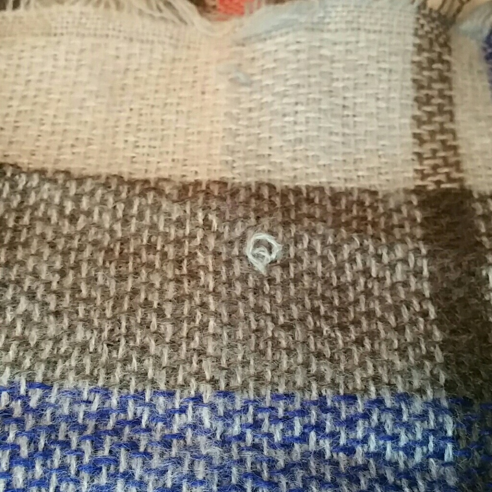 Oversized Plaid Blanket Scarf - Picture 4 of 5